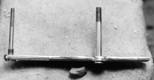 Turning the diameter of the forward lock bolt smaller not only decreases the possibility of interference with the ramrod, but also makes it easy to know which goes where when reassembling the rifle after lock removal.