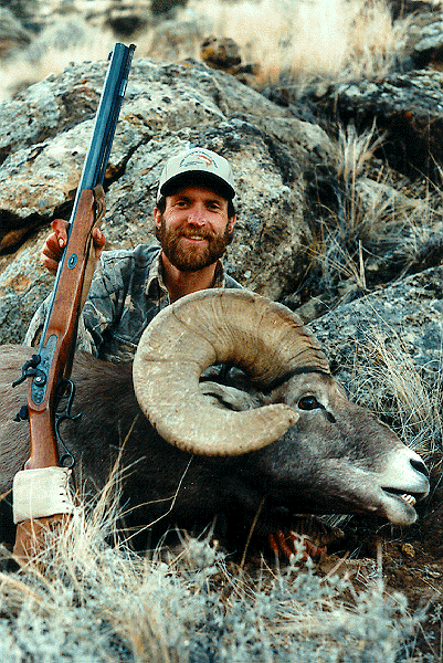 A .54 caliber T/C Renegade, 90 grains of GOEX FFg black powder, and a Hornady 425 grain HBHP slug proved the right load for this ram.
